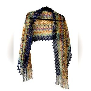 NWOT Missoni Shawl/Head Scarf Multicolor